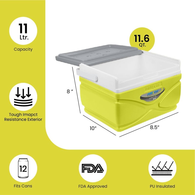 PINNACLE Picnic Cooler – 4.5 Liter Hard Cooler – Coolbox Keeps Contents Cool for 48 Hours – BPA Free Outdoor Cooler – Portable Cooler for Picnics, Grill, Camping (Orange) - Image 3